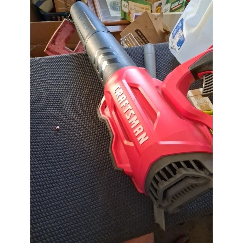 CRAFTSMAN V20 20V Cordless Axial Leaf Blower Tool Only, Red